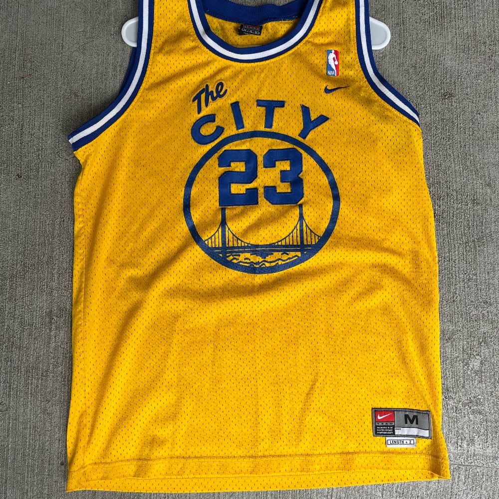 Vintage Nike NBA The City Golden State Warriors Jason Richardson Jersey Sz M